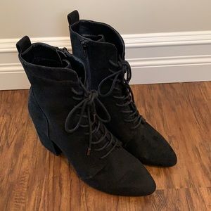 Black Suede Booties